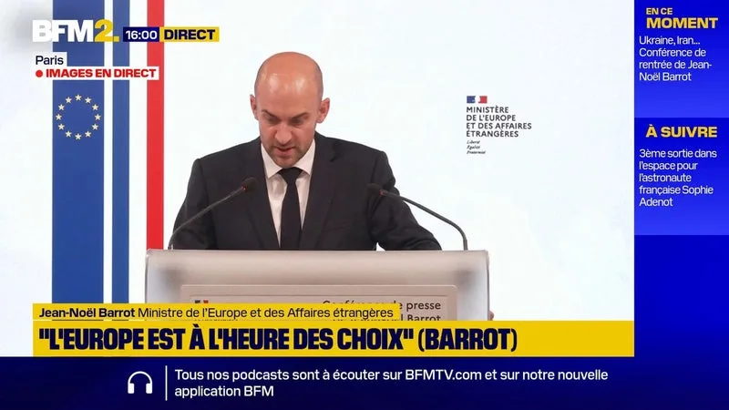 « ON VOUS VOIT »: JEAN-NOËL BARROT ASSURE QUE LES « TENTATIVES D’INGÉRENCE ET DE MANIPULATION » NE SERONT « PAS SANS CONSÉQUENCES »