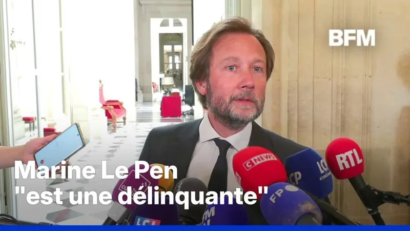 PROCÈS EN APPEL DU RN: MARINE LE PEN « EST UNE DÉLINQUANTE », ESTIME LE SOCIALISTE BORIS VALLAUD
