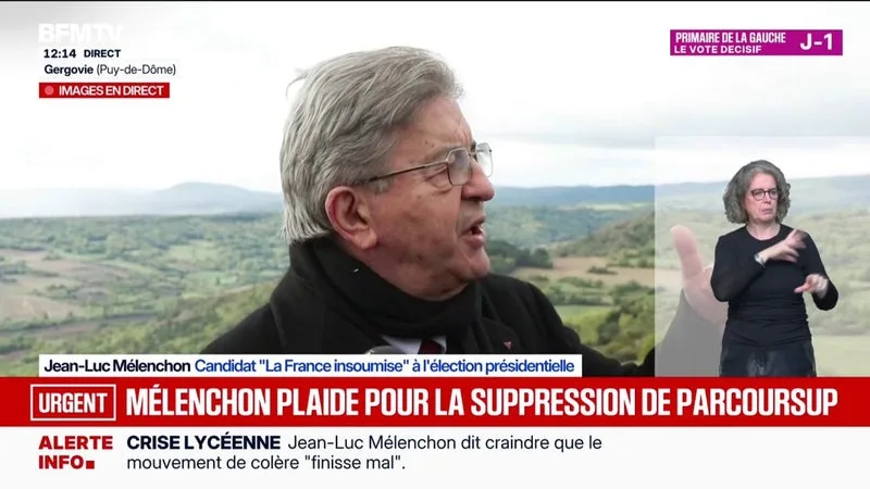 MOBILISATION LYCÉENNE: POUR JEAN-LUC MÉLENCHON, CANDIDAT LFI À LA PRÉSIDENTIELLE, « LA MANIÈRE AVEC LAQUELLE L’ENSEIGNEMENT PUBLIC A ÉTÉ TRAITÉ EST UN PLAN DÉLIBÉRÉ »