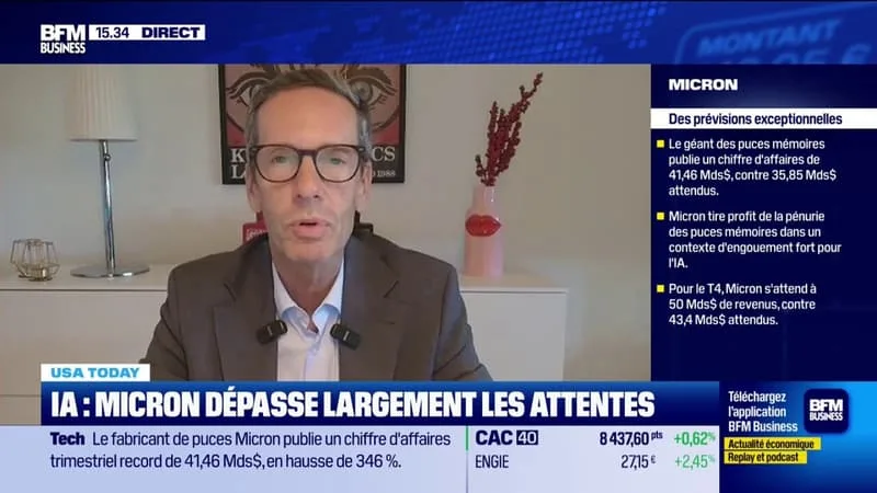 IA : MICRON DÉPASSE LARGEMENT LES ATTENTES