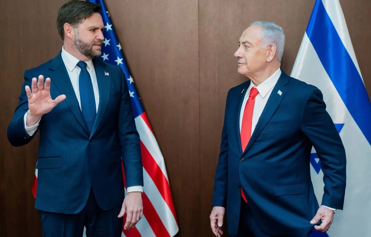 GUERRE AU MOYEN-ORIENT : JD VANCE PREND SES DISTANCES AVEC NETANYAHOU ET FUSTIGE SES « ERREURS »