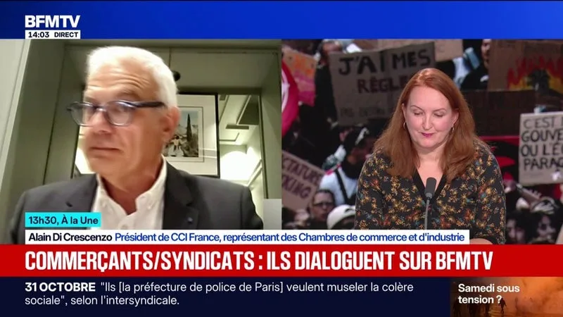 MANIFESTATION DU 31 OCTOBRE: « ON A DES COMMERÇANTS SUICIDAIRES », RACONTE ALAIN DI CRESCENZO, PRÉSIDENT DE CCI FRANCE