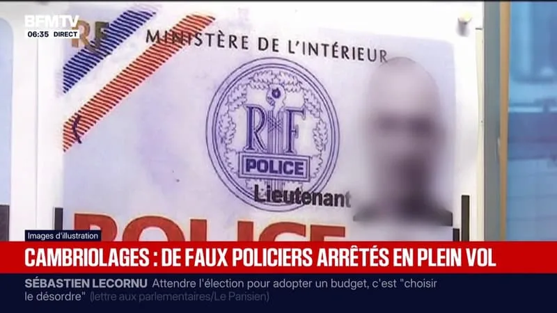 CAMBRIOLAGES: DE FAUX POLICIERS, SOUPÇONNÉS D’AVOIR VOLÉS DE L’ARGENT ET DES BIJOUX, ARRÊTÉS EN PLEIN VOL DANS L’EURE