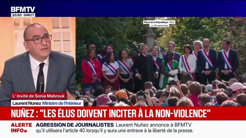BLOCAGE DES LYCÉES: POUR LAURENT NUÑEZ, MINISTRE DE L’INTÉRIEUR, LES DISCOURS DE JEAN-LUC MÉLENCHON « SONT DANGEREUX »