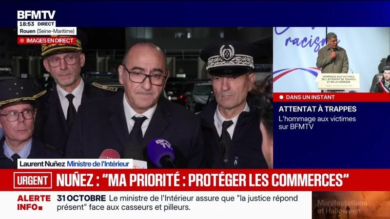 MANIFESTATION DU 31 OCTOBRE: « JE NE VOIS PAS EN QUOI MANIFESTER SUR LE BOULEVARD DES MARÉCHAUX EST ATTENTATOIRE AUX LIBERTÉS », DÉPLORE LAURENT NUÑEZ APRÈS L’AUTORISATION DU PARCOURS BASTILLE-NATION À PARIS