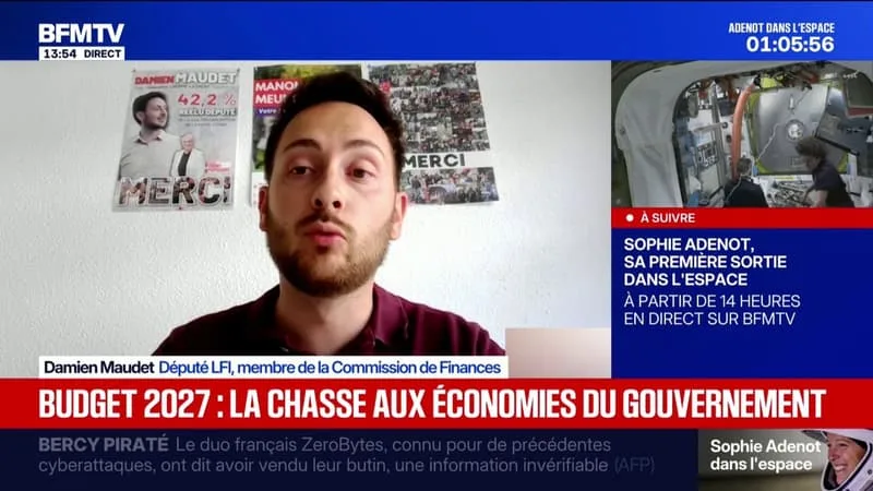 BUDGET 2027: « ON NAGE EN PLEIN DÉLIRE », ESTIME DAMIEN MAUDET, DÉPUTÉ LFI, MEMBRE DE LA COMMISSION DES FINANCES