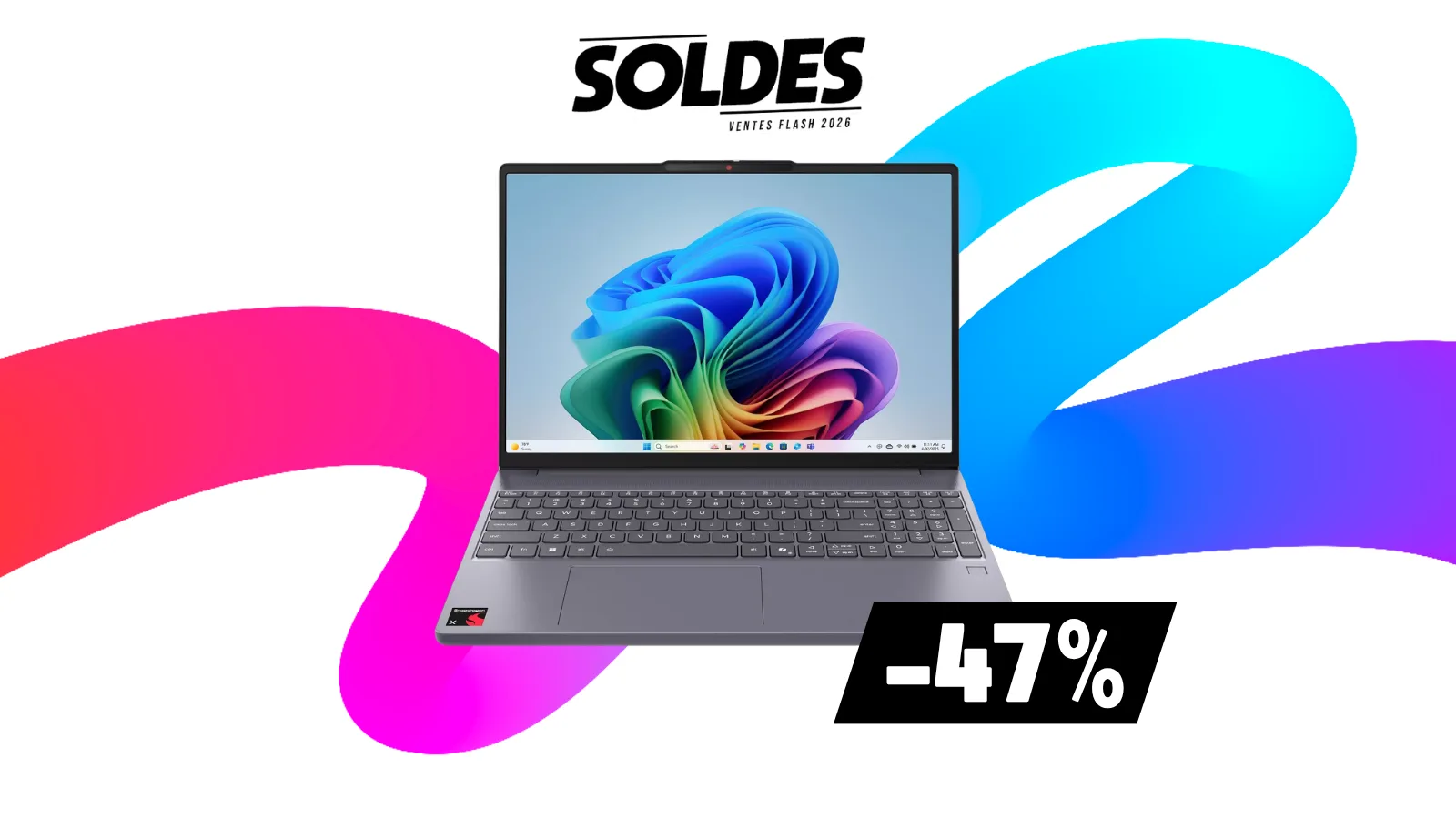 SOLDES D’ÉTÉ BOULANGER : -47% SUR LE LENOVO IDEAPAD SLIM 3 COPILOT+, UN PC ARM HAUT DE GAMME SOUS LA BARRE DES 500€