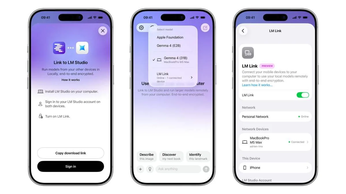 LM STUDIO DÉBARQUE SUR IPHONE : VOTRE PLUS GROS MODÈLE D’IA RESTE À LA MAISON, MAIS VOUS POUVEZ L’UTILISER PARTOUT SUR VOTRE SMARTPHONE
