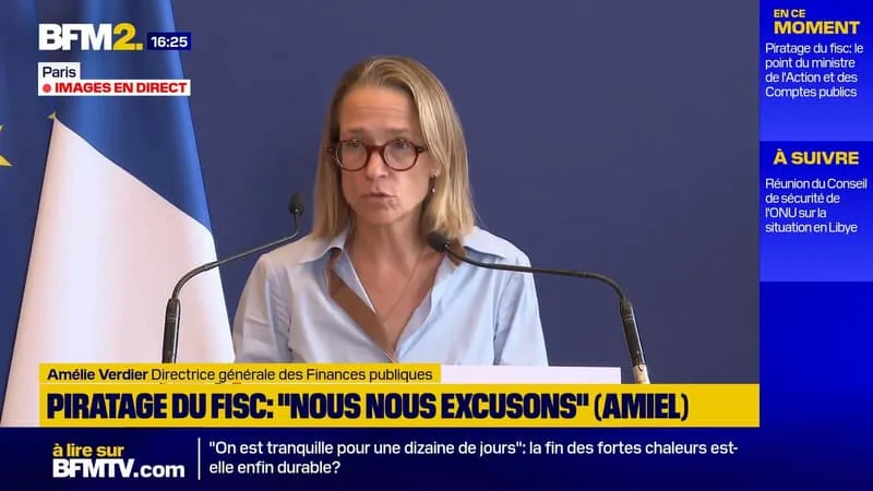 PIRATAGE DU FISC: « NOUS AVONS PARFAITEMENT CONSCIENCE DE LA GRAVITÉ DES FAITS », SOUTIENT LA DIRECTRICE GÉNÉRALE DES FINANCES PUBLIQUES, AMÉLIE VERDIER