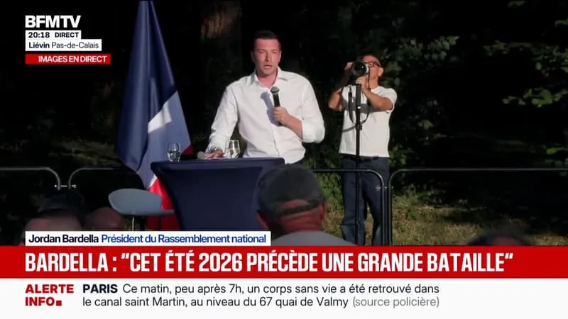 JORDAN BARDELLA RÉAFFIRME SON SOUTIEN À MARINE LE PEN AVANT LA DÉCISION DE JUSTICE DE MARDI ET « ESPÈRE LA VOIR ÉLUE DANS QUELQUES MOIS »