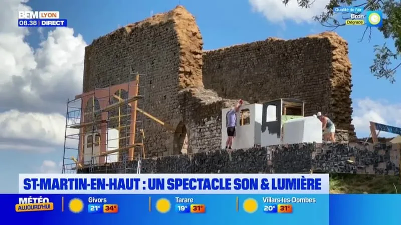 SON ET LUMIÈRE À ST MARTIN EN HAUT : DANS LES COULISSES DES PRÉPARATIFS