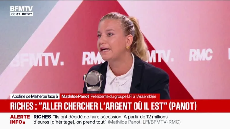 MATHILDE PANOT AFFIRME QUE SI « CERTAINS RICHES » NE VEULENT PAS RESTER EN FRANCE, LA FRANCE INSOUMISE IRA « LES RECHERCHER POUR FAIRE UN IMPÔT DIFFÉRENTIEL »