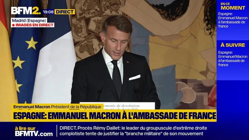 « JE REPARS DE CETTE VISITE D’ÉTAT AVEC BEAUCOUP DE GRATITUDE »: EMMANUEL MACRON SALUE LES LIENS FRANCO-ESPAGNOLS APRÈS SON VOYAGE DE DEUX JOURS À MADRID