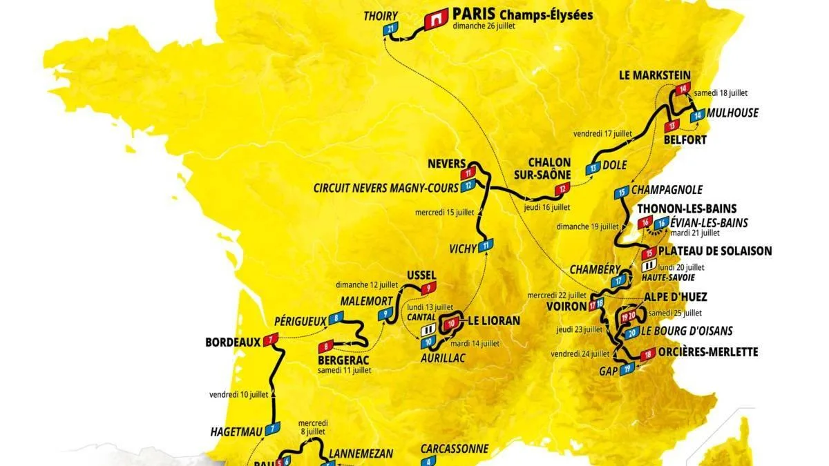 DANS LE PARCOURS DU TOUR DE FRANCE 2026, VOICI LES SIX ÉTAPES À NE MANQUER SOUS AUCUN PRÉTEXTE