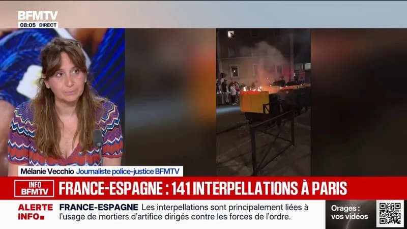 EN MARGE DU 14-JUILLET ET DE LA DEMI-FINALE DU MONDIAL ENTRE LA FRANCE ET L’ESPAGNE, 141 PERSONNES ONT ÉTÉ INTERPELLÉES À PARIS