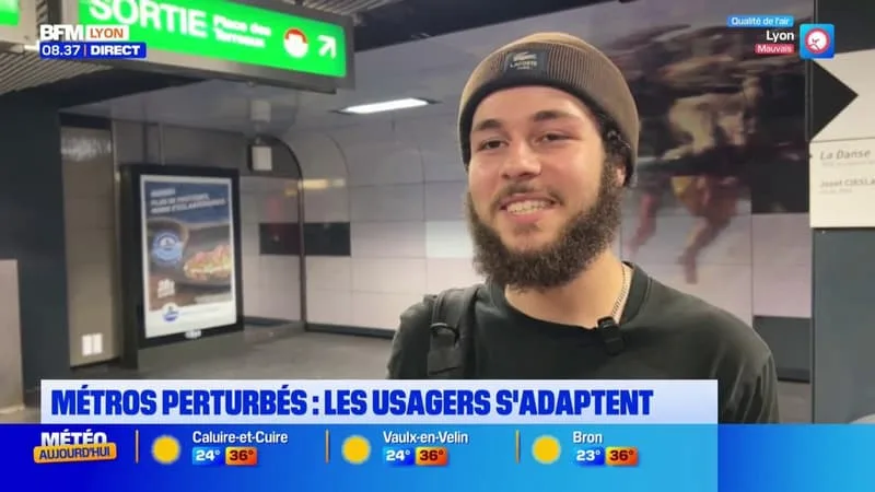 LES MÉTROS LYONNAIS PERTURBÉS : LES USAGERS S’ADAPTENT