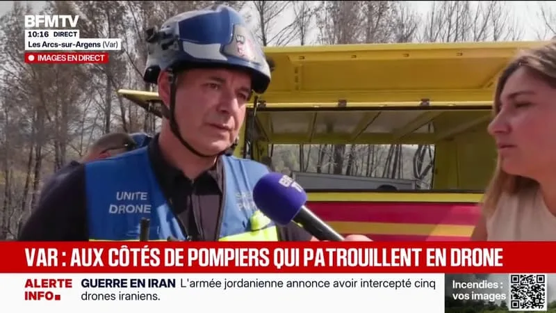 INCENDIE DANS LE VAR: COMMENT LES DRONES SONT UTILISÉS PAR LES POMPIERS