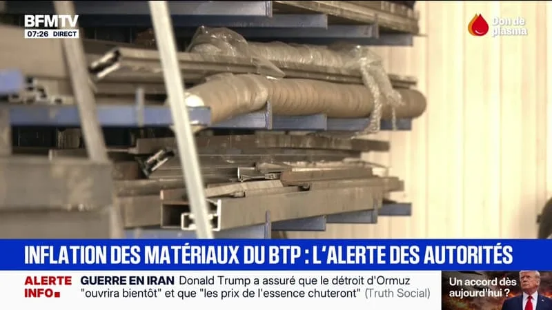 LA RÉPRESSION DES FRAUDES ESTIME QUE L’INFLATION DU PRIX DE CERTAINS MATÉRIAUX N’EST PAS JUSTIFIÉE