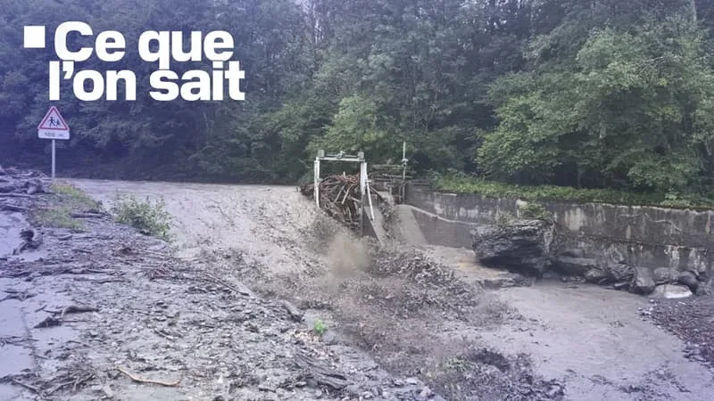 HAUTE-SAVOIE: CE QUE L’ON SAIT DES CIRCONSTANCES DE LA DISPARITION D’UNE PERSONNE EMPORTÉE PAR UNE COULÉE DE BOUE