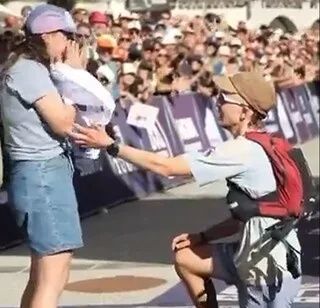 VIDÉO. UN RECORD PERSONNEL PUIS UNE DEMANDE EN MARIAGE SUR LA LIGNE : LA FOLLE JOURNÉE DU BRETON THÉO LE BOUDEC À L’UTMB