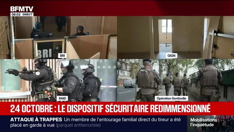 24 OCTOBRE: UN DISPOSITIF POLICIER MASSIF AVEC DES UNITÉS D’ÉLITE MOBILISÉES