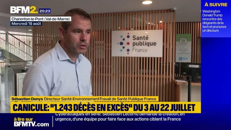 CANICULE EN FRANCE: « 1.243 MORTS EN EXCÈS » DU 3 AU 22 JUILLET, SELON SANTÉ PUBLIQUE FRANCE