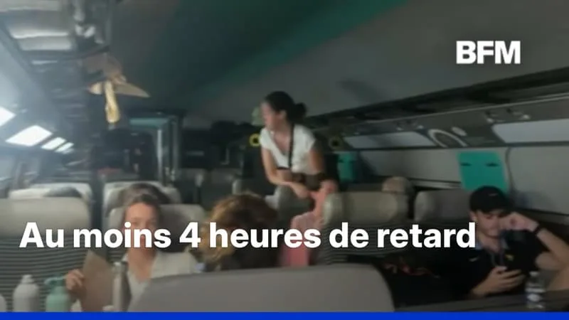 CANICULE: UN TGV TOMBÉ EN PANNE EST RESTÉ BLOQUÉ PLUS D’UNE HEURE SOUS UN TUNNEL AU SUD-EST DE PARIS