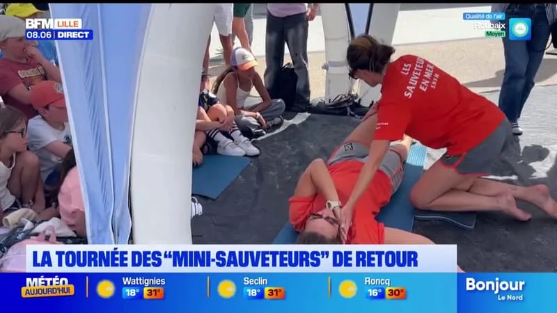 LA TOURNÉE DES MINI-SAUVETEURS FAIT ESCALE SUR LES PRINCIPALES PLAGES DE LA CÔTE