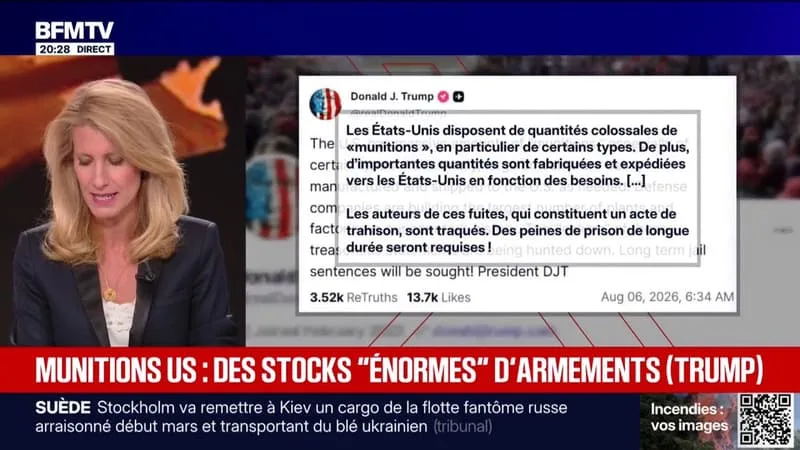 UNE PÉNURIE DE MISSILES POUR L’ARMÉE AMÉRICAINE? DONALD TRUMP RÉFUTE ET DIT QUE LES ÉTATS-UNIS ONT UNE « QUANTITÉ COLOSSALE DE MUNITIONS »