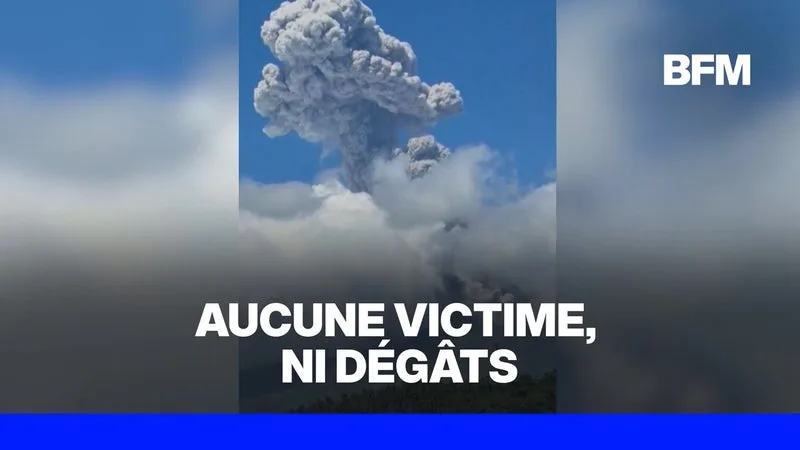 PHILIPPINES: UN VOLCAN ENTRE EN ÉRUPTION ET CRACHE DES CENDRES À 3.000 MÈTRES DE HAUTEUR