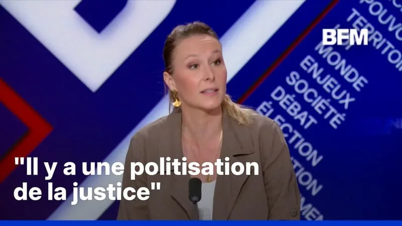 MARION MARÉCHAL, DÉPUTÉE EUROPÉENNE, AFFIRME « NE PAS FAIRE CONFIANCE À LA JUSTICE FRANÇAISE »