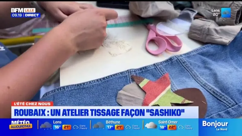 L’ÉTÉ CHEZ NOUS: DIRECTION ROUBAIX POUR APPRENDRE À TISSER À LA FAÇON « SASHIKO »