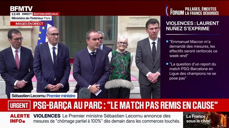 DÉMISSION REFUSÉE DE LAURENT NUÑEZ: « QUAND C’EST DIFFICILE, ON RÉAFFIRME LA CONFIANCE DANS LES GENS QUI ONT LE COURAGE DE PRENDRE DES DÉCISIONS », SOUTIENT SÉBASTIEN LECORNU
