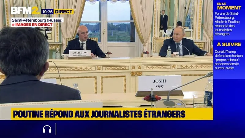 « VOUS POUVEZ VENIR »: VLADIMIR POUTINE APPELLE LES REPRÉSENTANTS DE L’UE À VENIR LE RENCONTRER