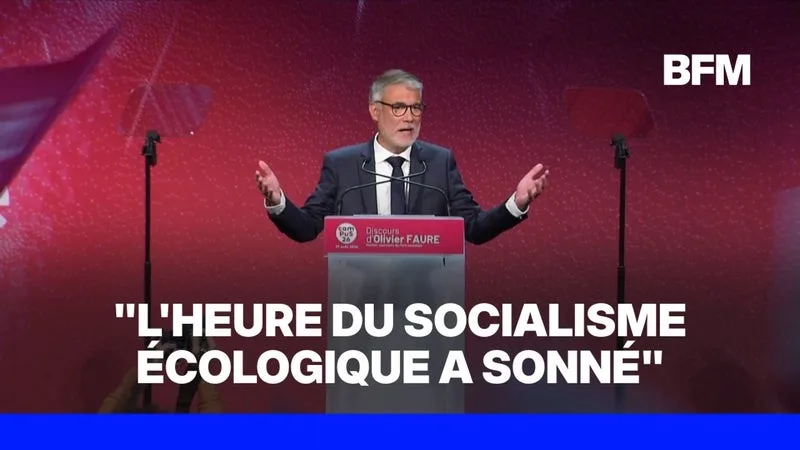 OLIVIER FAURE, PREMIER SECRÉTAIRE DU PS, S’EXPRIMAIT AUX UNIVERSITÉS D’ÉTÉ DU PARTI SOCIALISTE