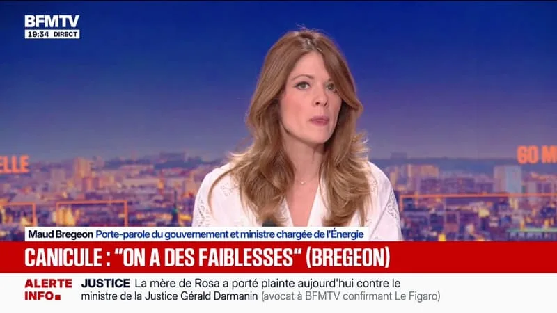 CANICULE: POUR LES HÔPITAUX, « LES PREMIERS MILLIERS DE CLIMATISEURS SERONT LIVRÉS EN FIN DE SEMAINE », AFFIRME MAUD BREGEON, PORTE-PAROLE DU GOUVERNEMENT