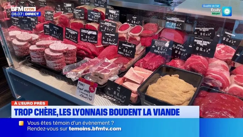 A L’EURE PRÈS: LA VIANDE EST DEVENUE TROP CHÈRE, ALORS LES LYONNAIS LA BOUDENT