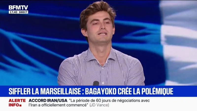 SIFFLER LA MARSEILLAISE: « BALLY BAGAYOKO PRÉFÈRE CRÉER DES POLÉMIQUES STÉRILES ET DIVISER LES FRANÇAIS », AFFIRME GUILHEM CARAYON, VICE-PRÉSIDENT DÉLÉGUÉ DE L’UDR
