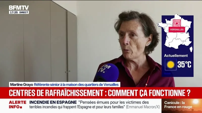 CENTRES DE RAFRAÎCHISSEMENT: « ON ACCUEILLE TOUS CEUX QUI VEULENT VENIR ET QUI ONT BESOIN DE PRENDRE LE FRAIS », EXPLIQUE MARTINE GRAYO, RÉFÉRENTE SÉNIOR À LA MAISON DES QUARTIERS DE VERSAILLES