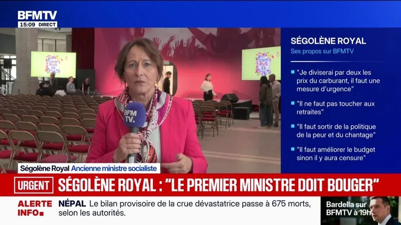 « LA FRANCE A BESOIN D’ÊTRE APAISÉE », ASSURE SÉGOLÈNE ROYAL, CANDIDATE À LA PRIMAIRE DU PARTI SOCIALISTE