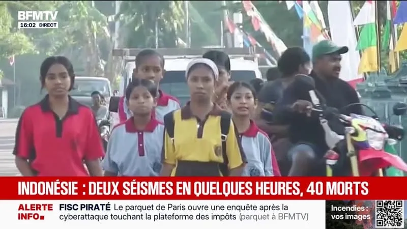 UN NOUVEAU SÉISME DE MAGNITUDE 6,9 TOUCHE L’INDONÉSIE, LE DEUXIÈME EN UNE JOURNÉE
