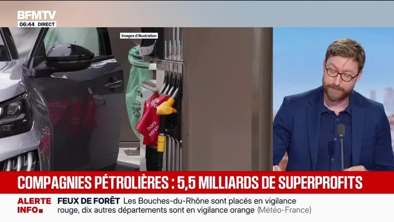 BFM CONSO : COMPAGNIES PÉTROLIÈRES, 5,5 MILLIARDS DE SUPERPROFITS – 18/08