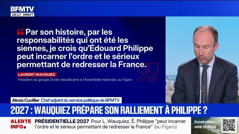 PRÉSIDENTIELLE: LAURENT WAUQUIEZ JUGE QUE BRUNO RETAILLEAU DOIT « SAVOIR SE RETIRER SI C’EST NÉCESSAIRE » ET TEND LA MAIN À ÉDOUARD PHILIPPE