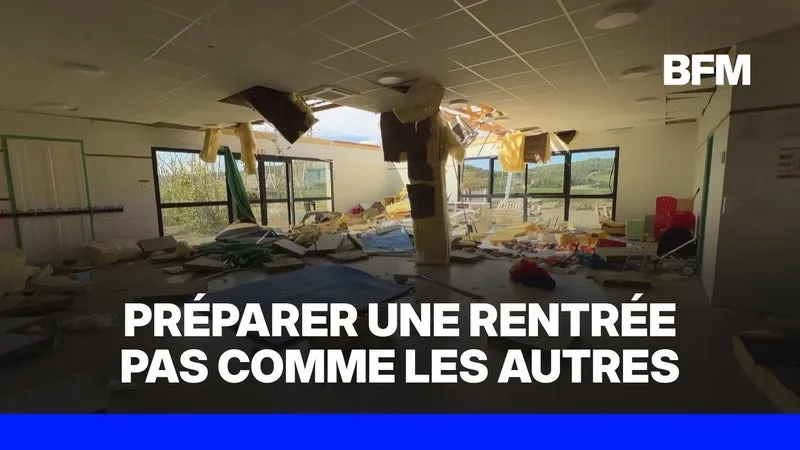 COMPLÈTEMENT DÉTRUITE PAR LA TORNADE, L’ÉCOLE DE POMAS DANS L’AUDE ORGANISE LA RENTRÉE SCOLAIRE MALGRÉ TOUT