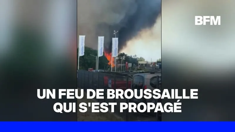 GIRONDE: UN FEU A PRIS SUR LA COMMUNE DE MÉRIGNAC À PROXIMITÉ DE L’AÉROPORT
