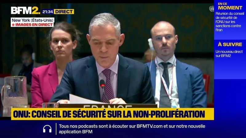 NUCLÉAIRE IRANIEN: LA FRANCE À L’ONU DÉNONCE UN STOCK D’URANIUM ENRICHI SANS JUSTIFICATION CIVILE