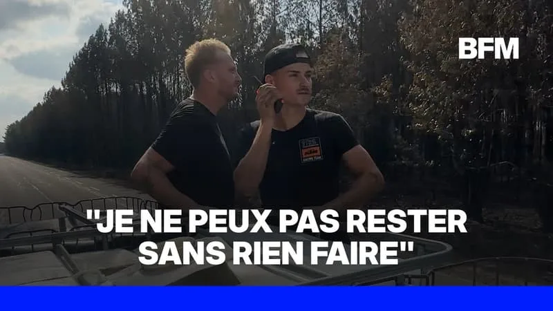 INCENDIES EN GIRONDE: CES BÉNÉVOLES SE MOBILISENT POUR EMPÊCHER LES REPRISES DE FEU