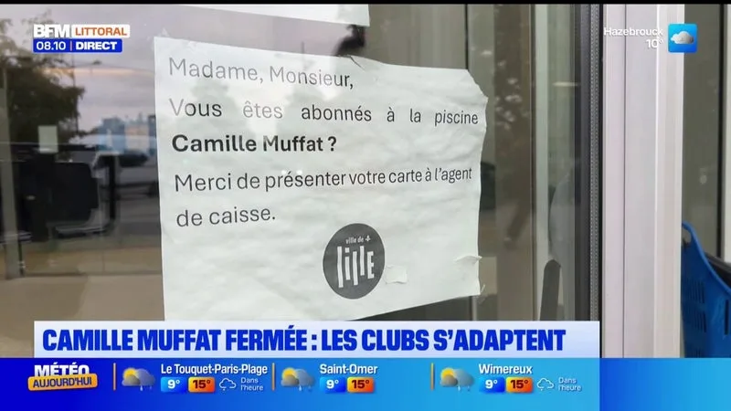 LILLE : LES CLUBS S’ADAPTENT APRÈS LA FERMETURE DE LA PISCINE CAMILLE MUFFAT