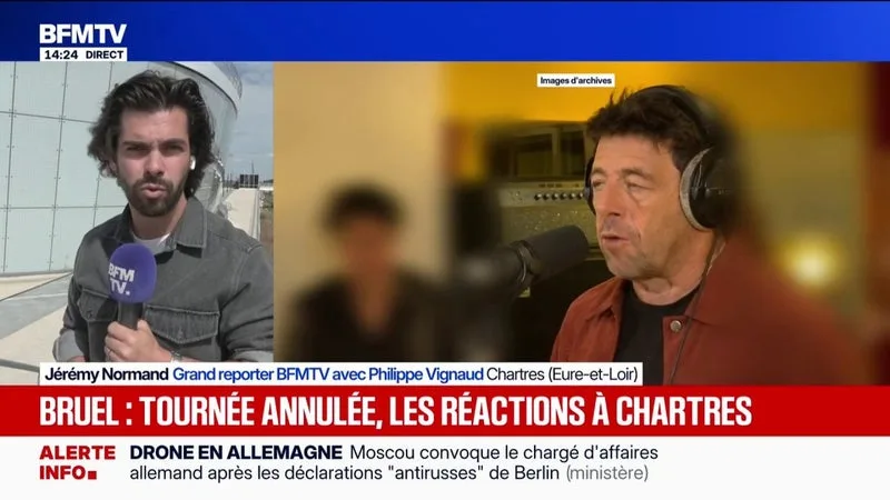 TOURNÉE ANNULÉE DE PATRICK BRUEL: RÉACTIONS À CHARTES OÙ LE MAIRE LADISLAS VERGNE S’ÉTAIT OPPOSÉ À LA TENUE DU CONCERT DU CHANTEUR