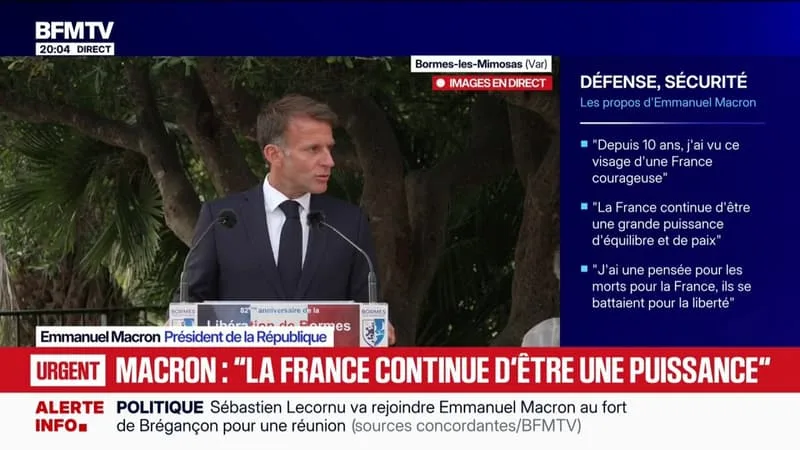 INCENDIES EN FRANCE: EMMANUEL MACRON REND HOMMAGE « AUX QUATRE SAPEURS-POMPIERS DÉCÉDÉS DEPUIS LE DÉBUT DE LA SAISON »